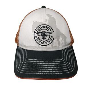 Cowboy Strong Snapback Mesh Back Trucker Hat Multi One Size Buck Wear